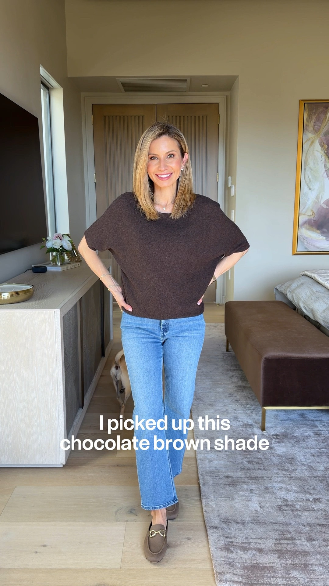 This $40 top from Quince is so good I bought it twice ✨
Lightweight, relaxed, and easy to wear. I paired it with the Bella straight jeans for a comfortable, everyday look that still feels polished.

PRODUCTS
Quince Lightweight Cotton Cashmere Link-Stitch Dolman Sweater - Mocha Heather (xs)
Quince Bella Stretch Straight Jeans - Seaside Blue (Size 25, Pant Inseam 26)

🧥 My Sizes: 
– Height: 5’2" 
– Tops: XS 
– Pants: 25 (pant inseam 26)

#LTKPetite #LTKOver40