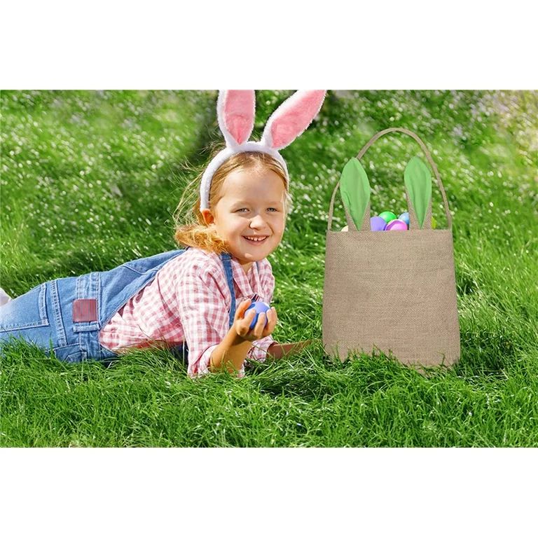 Easter Baskets For Kids - Easter Bags with Handles - Large Easter Baskets for Kids Empty - Easter... | Walmart (US)