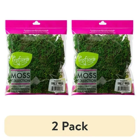 (2 pack) ProFlora Green Forest Moss 2oz - Floral Arranging Supplies 0.15lb | Walmart (US)