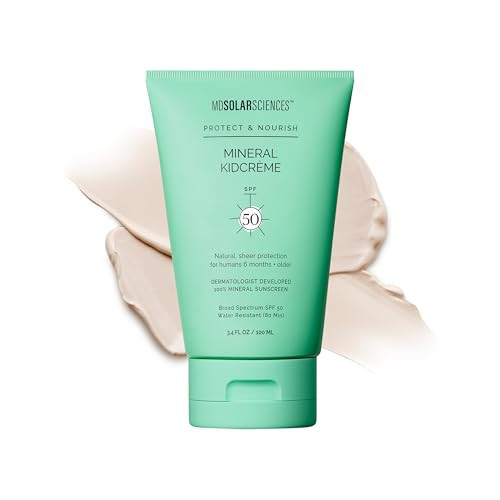 MDSolarSciences Mineral KidCrème Sunscreen SPF 50, 3.4 fl oz | Amazon (US)