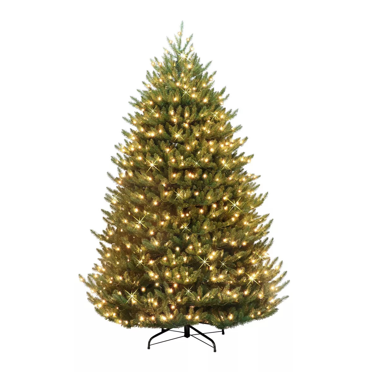 Puleo 6.5' Pre-Lit Canadian Balsam Fir Artificial Christmas Tree Warm White Lights | Target