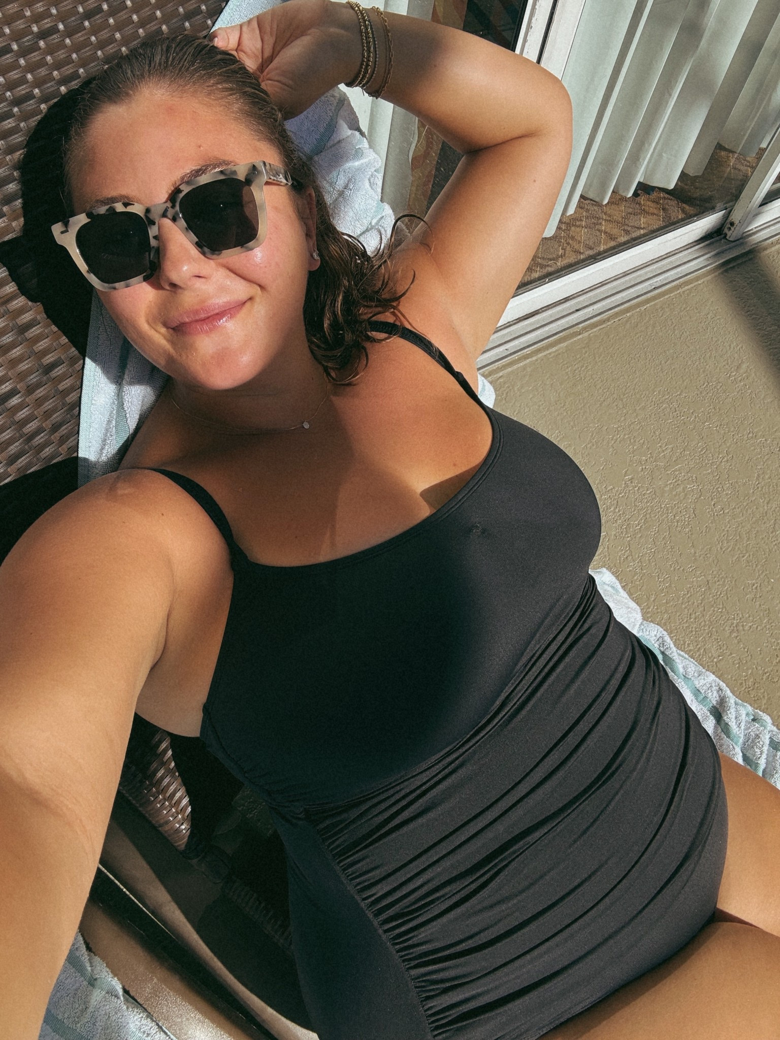 Enjoying some poolside relaxation in my favorite swimsuit - wearing size 18. Use CARALYNM at Cakes Body for 20% off through 10/10! 

#LTKPlusSize #LTKSwim #LTKSaleAlert