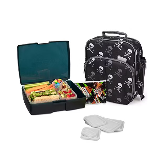 Bentology Lunch Bag and Box Set for Boys, 9 Pieces Total - Kids Insulated Lunchbox Tote, Bento Bo... | Target