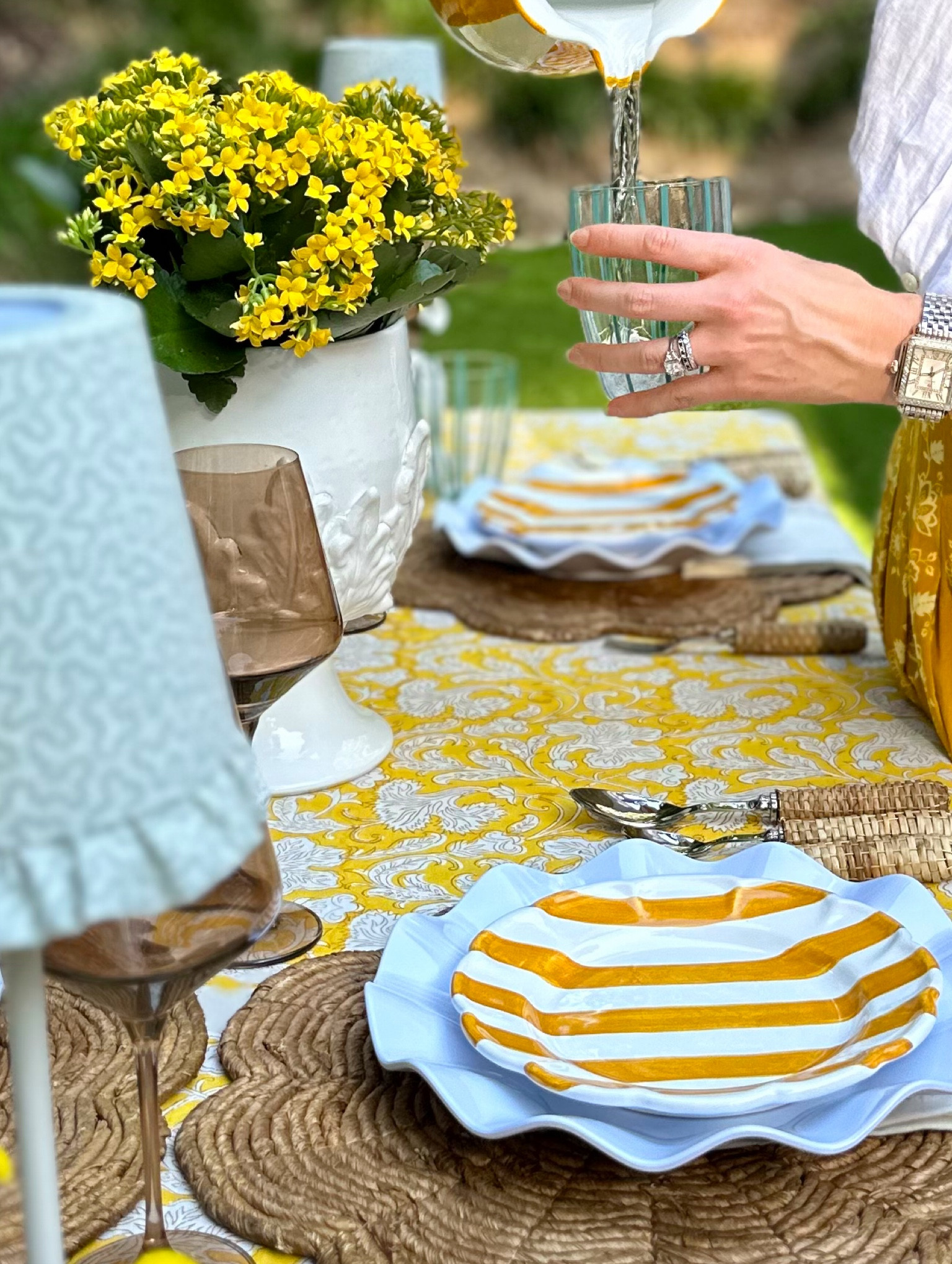 Striped Glasswear