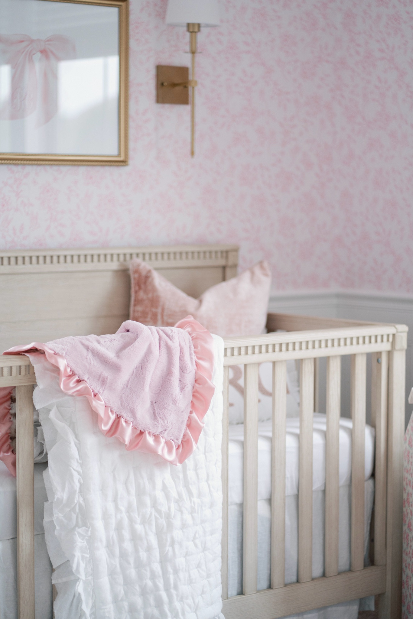 Baby girl nursery, toile nursery, toile wallpaper, pink nursery, girly nursery ideas 

#LTKHome #LTKBump #LTKBaby