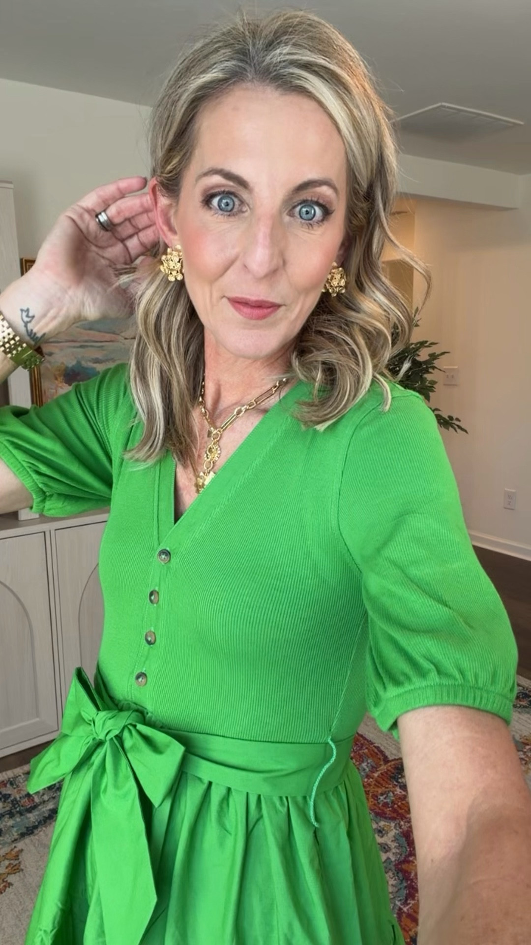 This green dress is one of those easy throw-on-and-go pieces that looks put together without even trying. It can be dressed it up or kept it casual with another everyday look… Walmart new arrivals are making everyone green with envy! 

*** the shell has limited sizes  in this color, but will restock and other colors are available! 

Walmart new arrivals, green dress outfit, under $25 dress, affordable spring fashion, Walmart fashion finds, casual spring outfits, easy everyday style, budget friendly outfits, spring dress ideas, porch outfit inspiration, southern style outfits, casual chic looks, Walmart outfit inspo, green outfit ideas, spring wardrobe finds
