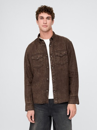 100% Linen Classic Shirt | Gap (US)