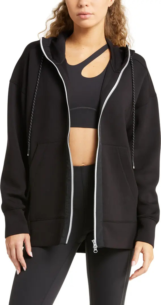 Intention Front Zip Back Vent Hoodie | Nordstrom