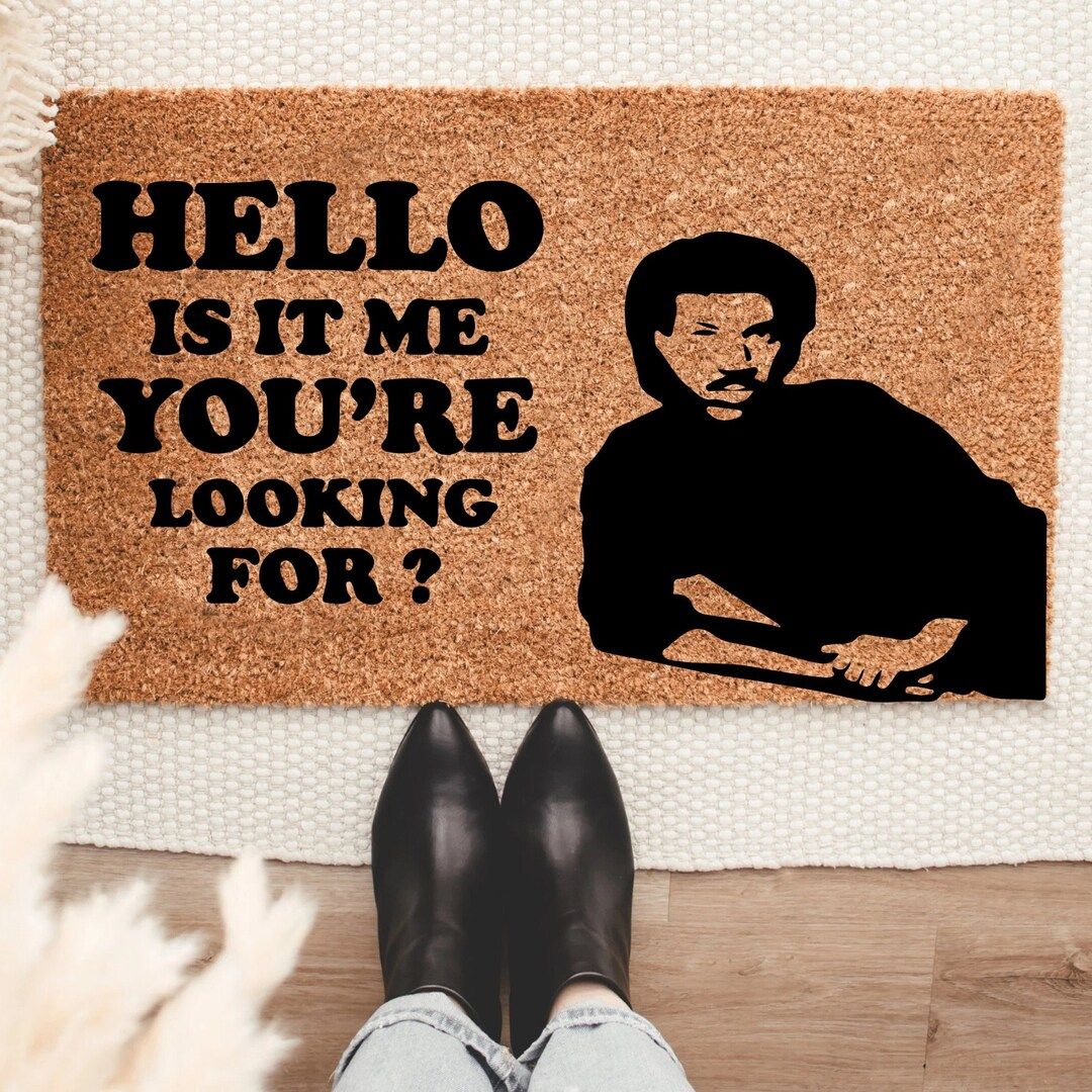 Hello Is it me You Are looking for Doormat, Housewarming Gift, Welcome Doormat, Front Doormat, Cu... | Etsy (US)