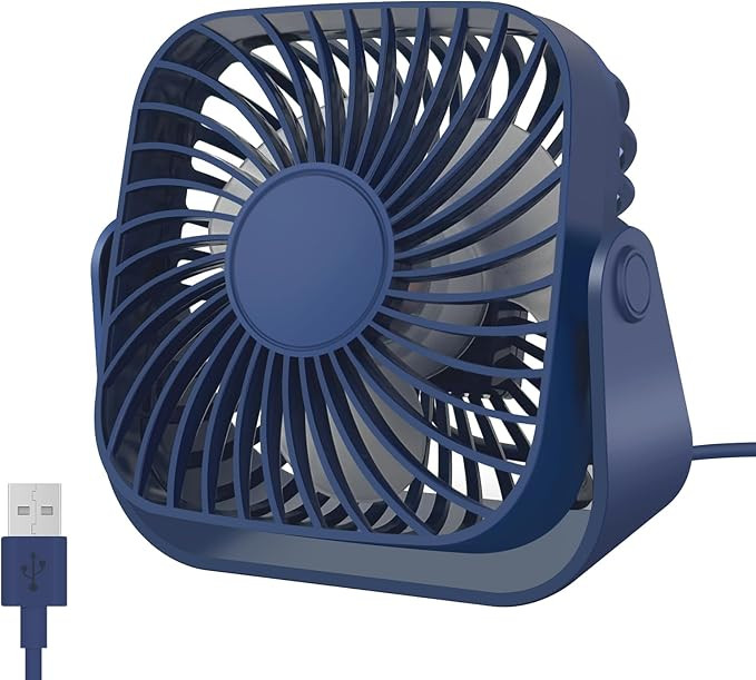 Jsdoin USB Fan USB Desk Small Desktop Cooling Mini Personal, 3 Speeds Desk Desktop Cooling Fan 36... | Amazon (UK)