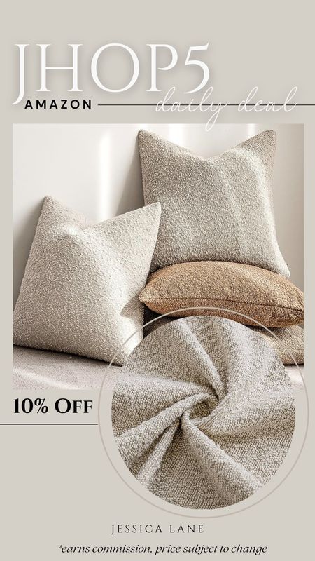 Amazon daily deal, save 10% on this two pack of textured throw pillow covers. Home decor, Amazon Home, Amazon deal, pillow covers, throw pillow covers, set of throw pillow covers

#LTKHome #LTKStyleTip #LTKSaleAlert