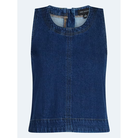 Free Assembly Women's Sleeveless Cropped Top, Sizes XS-XXL | Walmart (US)