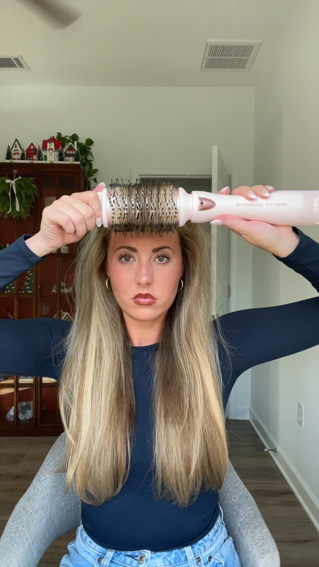 My easy post-wash blowout routine 