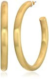 Lucky Brand Women's Gold Large Tubular Hoop Earrings, One Size | Amazon (US)