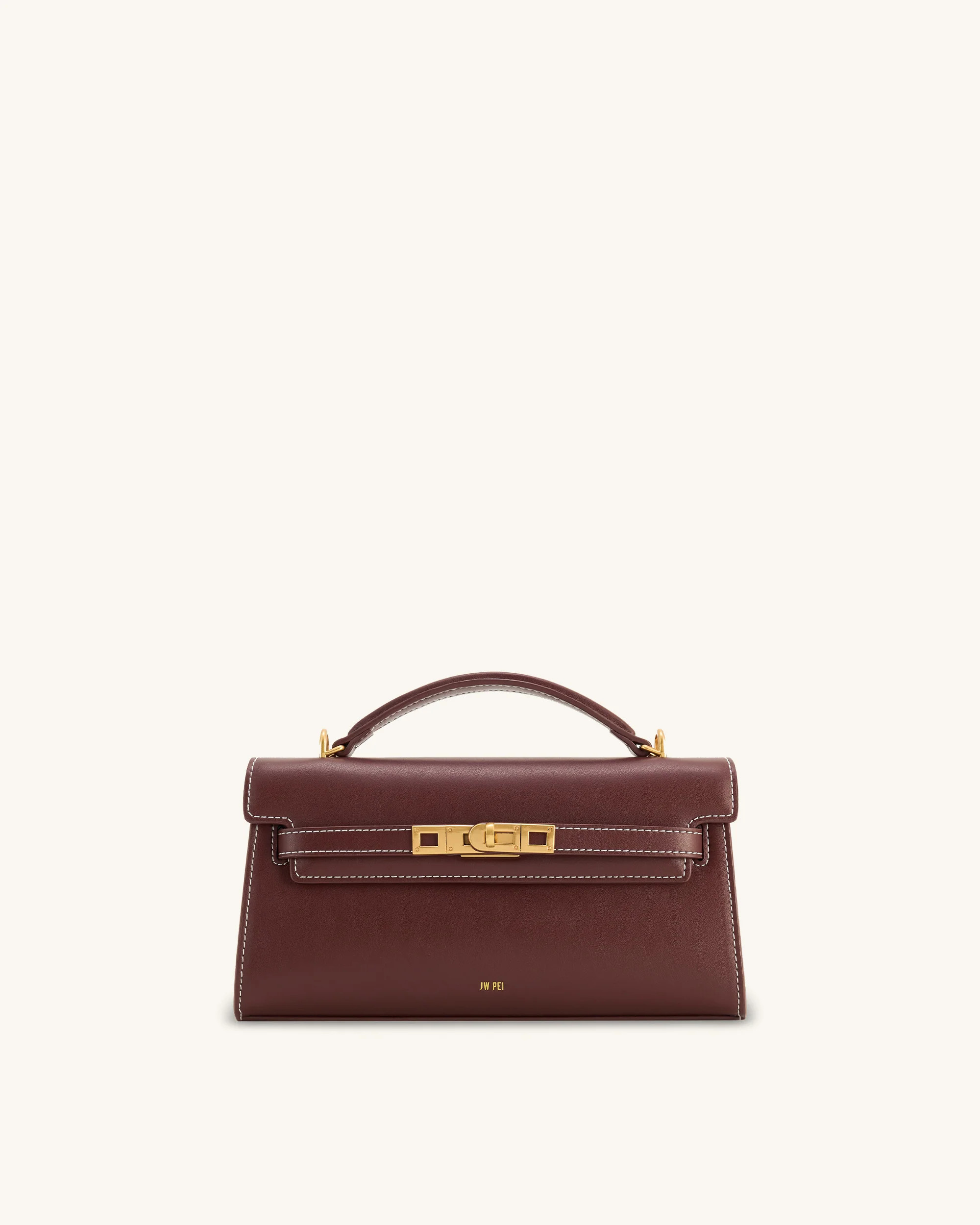 Noor Top Handle Bag - Reddish Brown | JW PEI US