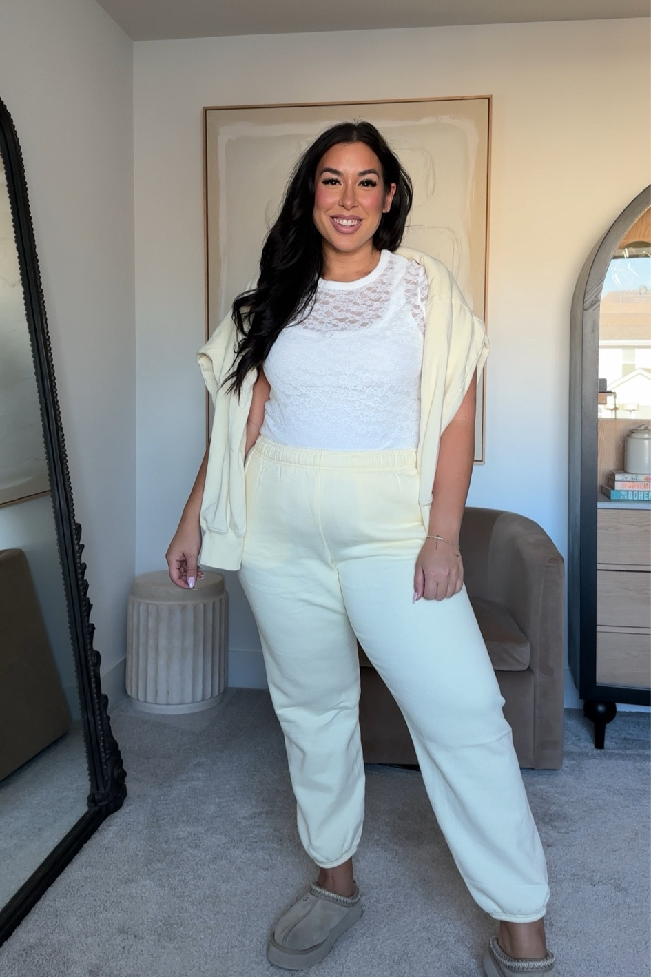 Aerie outfit idea, wearing a size large in everything!
-
-
-
casual outfit, midsize outfit, aerie loungewear, loungewear outfit, midsize style, work from home outfit, easy outfit

#LTKMidsize #LTKStyleTip