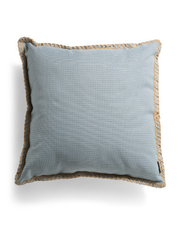 24x24 Jenny Jute Whip Stitch Pillow | Marshalls