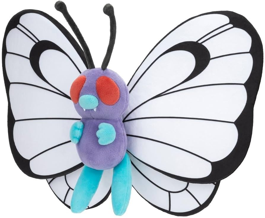 Pok\u00e9mon Smettbo Butterfree Plush 30 cm - Officially Licensed Cuddly Toy Made of Super Soft M... | Amazon (US)