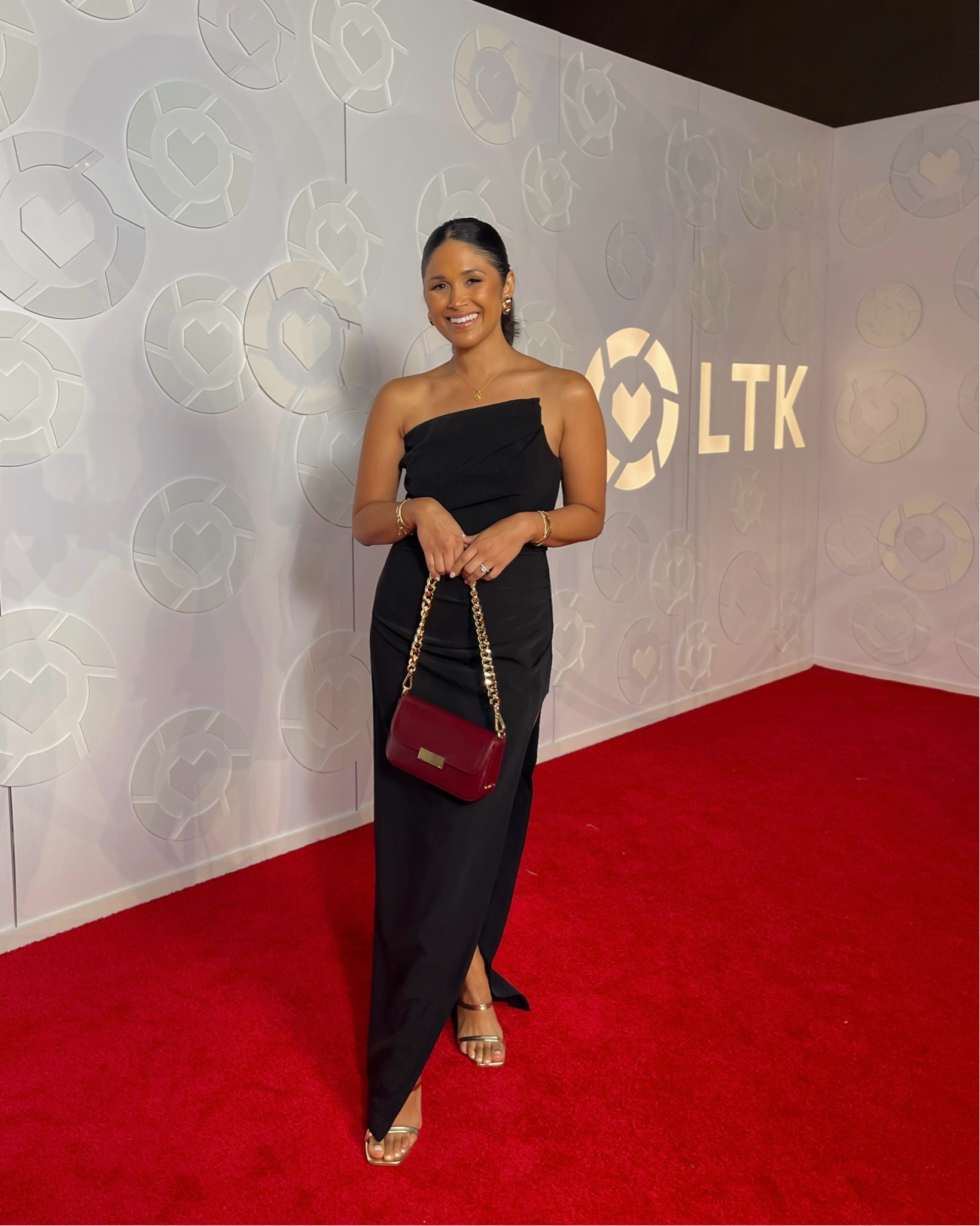 Absolutely love the black gown I wore for the LTK awards! Also, take 15% OFF my @giginewyork bag in Bordeaux with code: HAUTE15
#giginewyork #handbag #blackdress 

#LTKCon #LTKWedding #LTKItBag