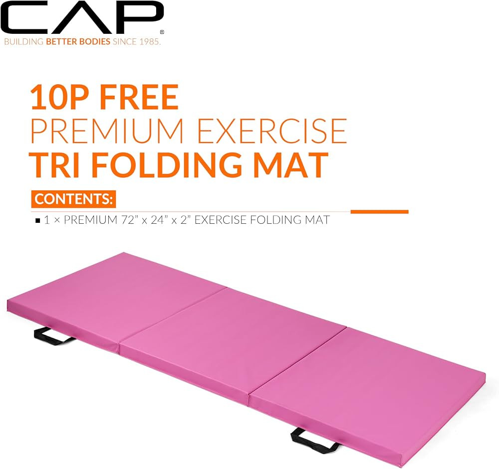 CAP Barbell All Purpose Folding Anti Tear Exercise Training Aerobic Fitness Gym & Gymnastics Bala... | Amazon (US)