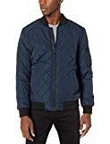 Calvin Klein Men's Quilted Bomber Jacket, Rich Indigo, Large | Amazon (US)