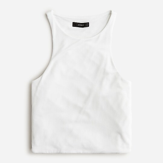 FormKnit high-neck cropped cutaway tank | J. Crew US