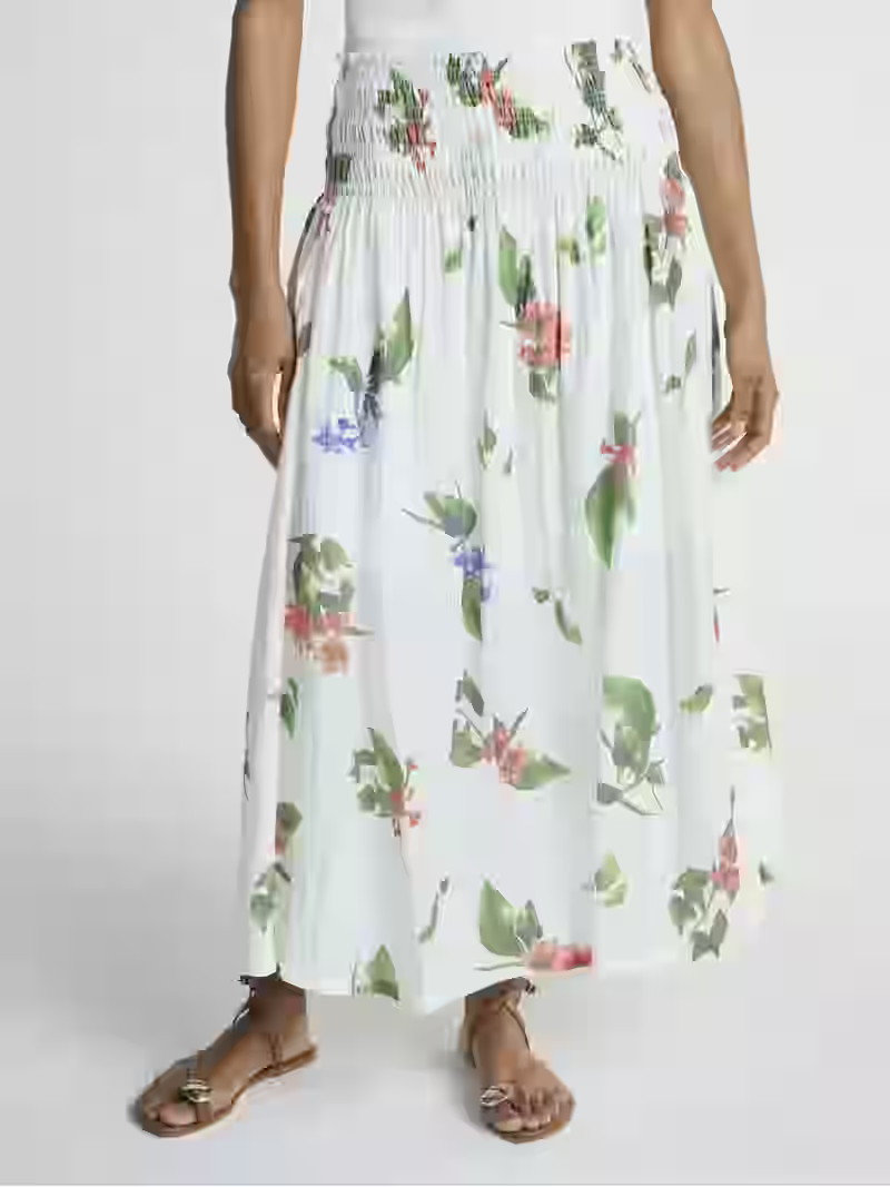 Scoop Women’s and Women’s Plus Smocked Waist Maxi Skirt, Sizes XS-4X | Walmart (US)