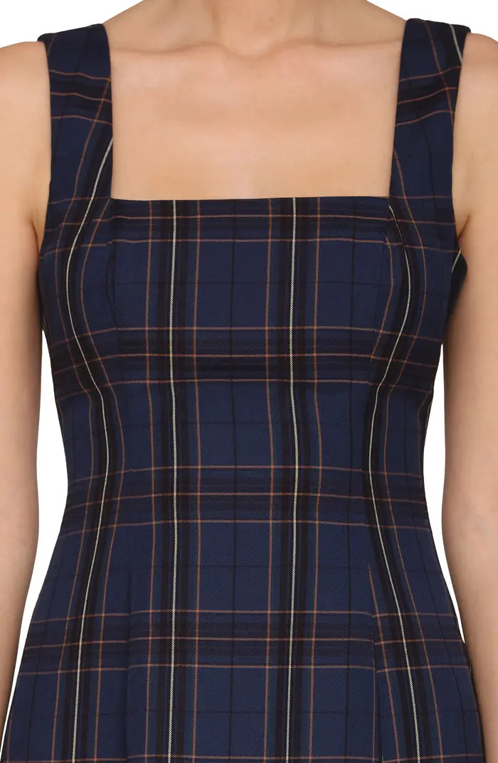 Avec Les Filles Plaid Fit & Flare Minidress | Nordstrom | Nordstrom