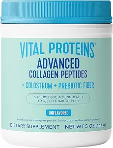 Vital Proteins® Advanced Collagen + Colostrum + Prebiotic Fiber, 2.5g VERISOL® Collagen Peptide... | Amazon (US)