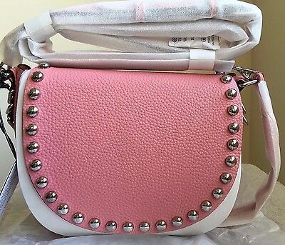 NWT Rebecca Minkoff Unlined Saddle bag Handbag Purse $295 Guava   | eBay | eBay AU