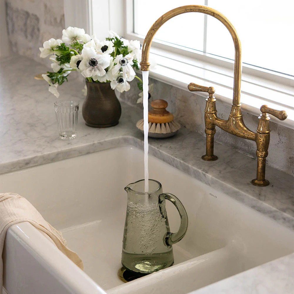 Recycled Glass Pitcher | Roan Iris