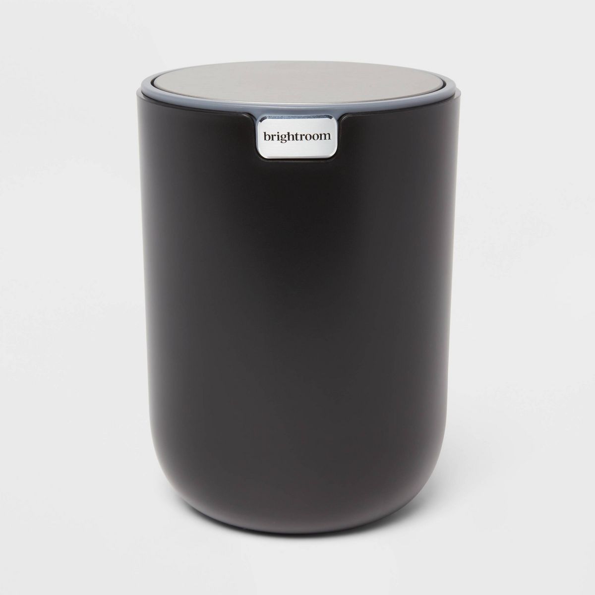 Small Stainless Desktop Wastebasket Black - Brightroom™ | Target