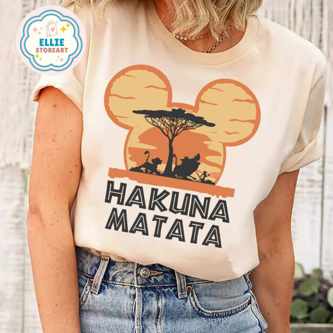 Vintage Retro Lion King Hakuna Matata Shirt, Disney Animal Kingdom Shirt, Vintage Mickey Animal K... | Etsy (US)