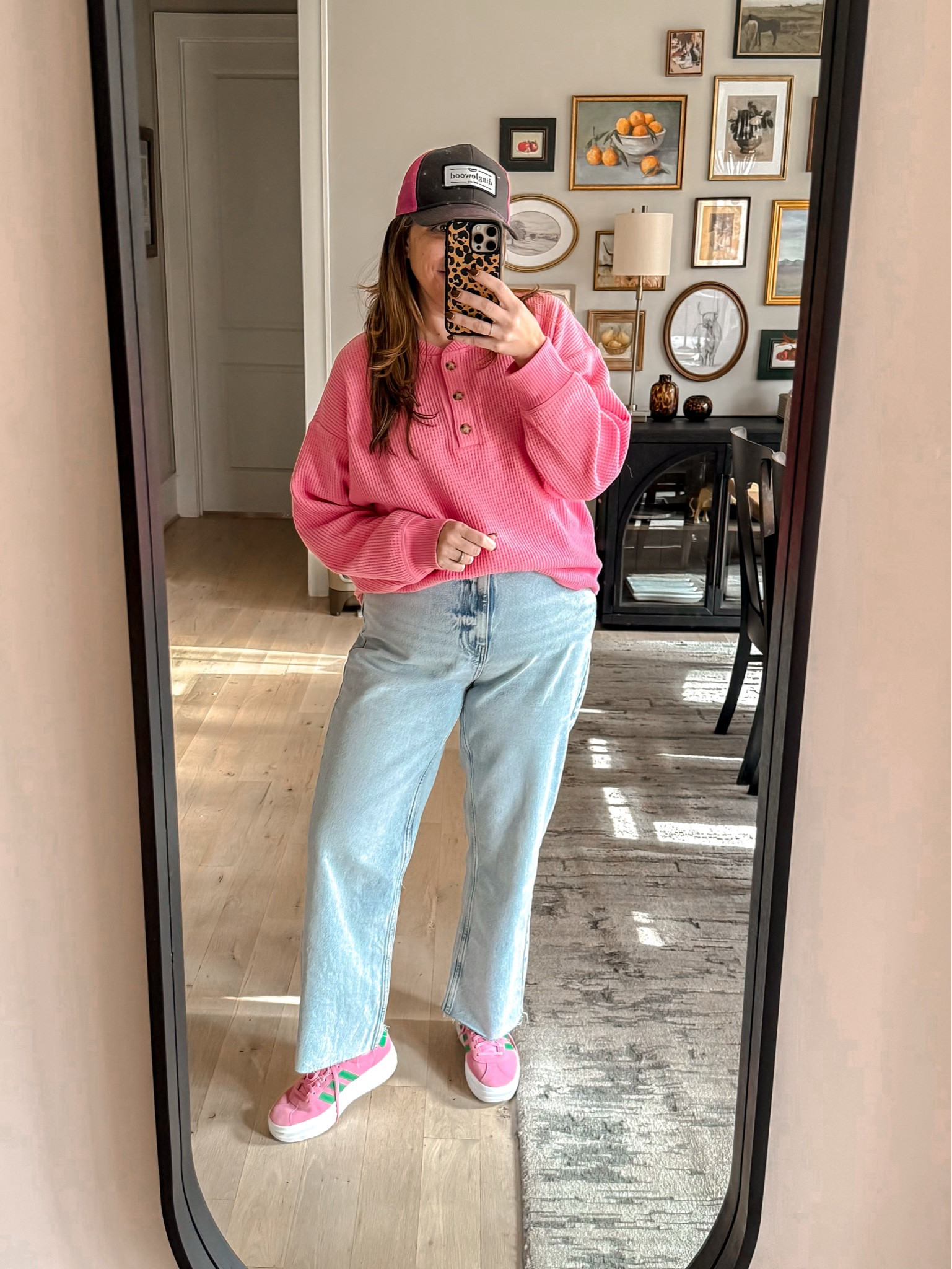 What I wore Friday for a day of running errands! Old Navy has these waffle henleys in so many colors! And with such a great price, I will absolutely be grabbing more! What color should I get next? My jeans are new from Zara! I recently was approved to link their products on LtK so you’ll be seeing more from them as well! These jeans run very tts and are so versatile! 
Henley L / Jeans 12 / Sneakers tts 

#LTKMidsize #LTKSaleAlert #LTKootd