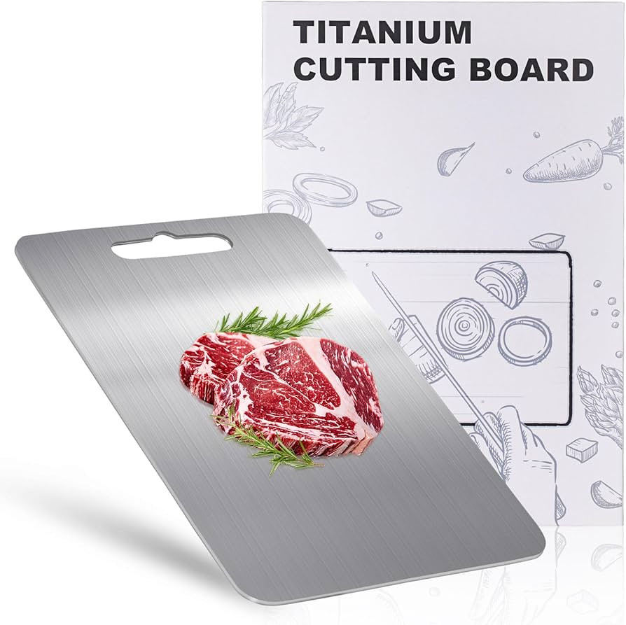 100% Titanium Cutting Board for Kitchen - Dishwasher Safe Chopping Boards with Handle, Reversible... | Amazon (US)