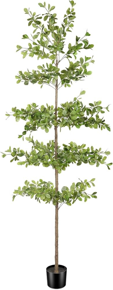Faux Black Olive Tree 7ft - Realistic Artificial Black Olive Tree 7 Feet Indoor Fake Black Olive ... | Amazon (US)