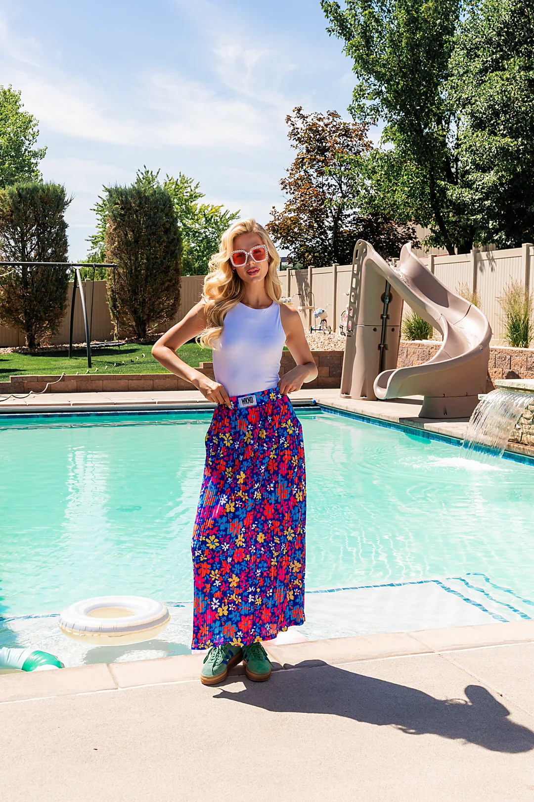 Sun-Kissed Plisse Skirt | WKNDchasers