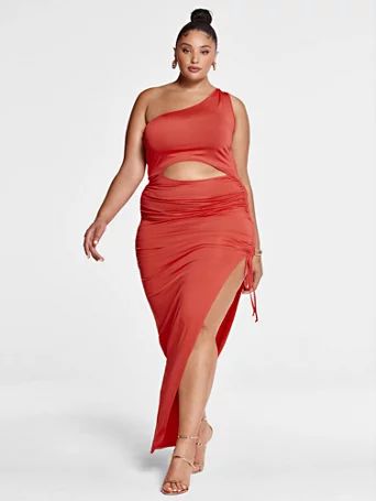 Luciana One Shoulder Cutout Dress - Fashion To Figure | Fashion to Figure