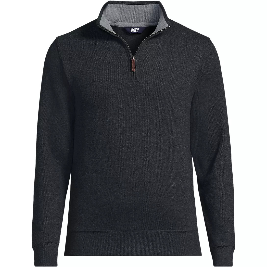 Bedford Rib Quarter Zip Sweater | Lands' End (US)
