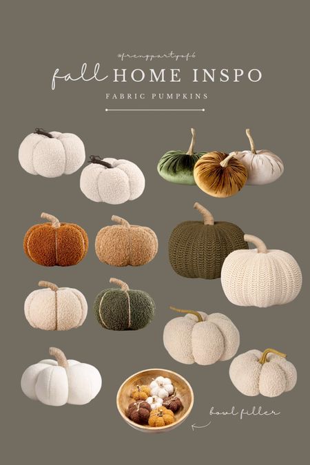 Get ready for fall with these fabric pumpkins! So cute on a sofa, bed, or console table  

#LTKSeasonal #LTKunder50 #LTKhome