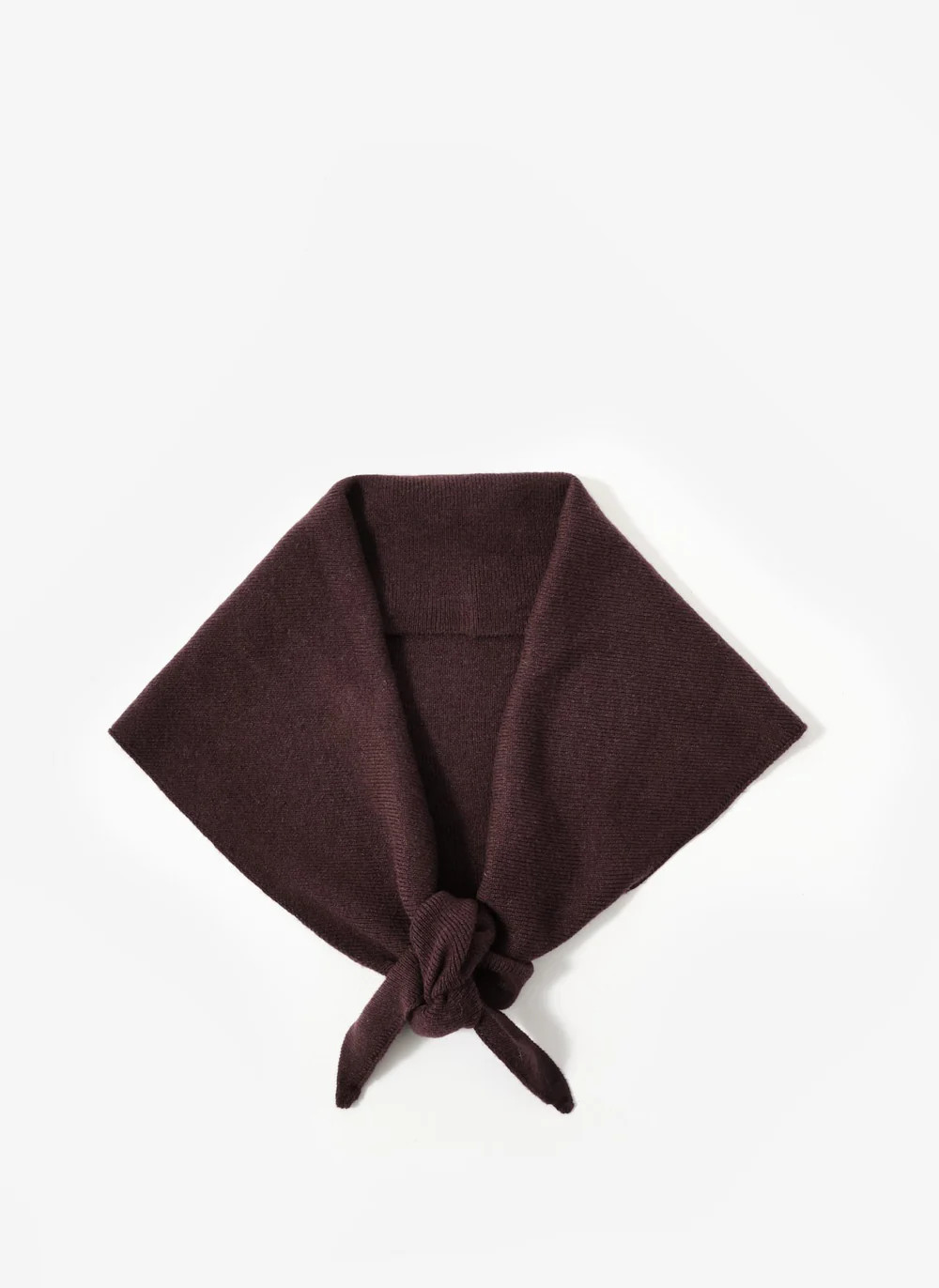 Burgundy Triangle Knit Scarf | Mint Velvet