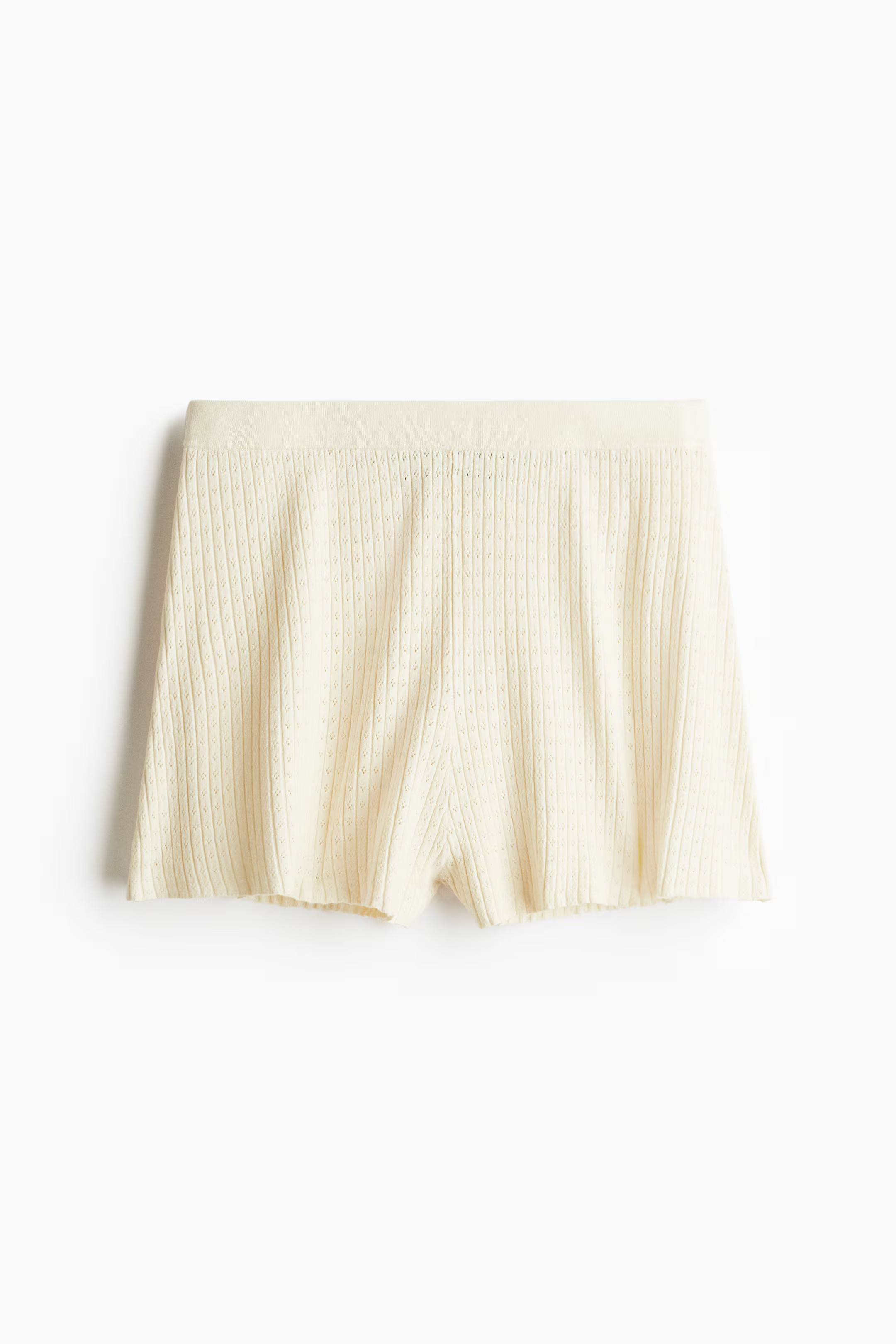Pointelle-knit shorts | H&M (UK, MY, IN, SG, PH, TW, HK)