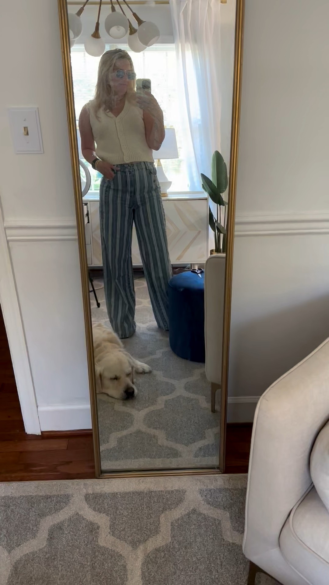 Warm fall outfits, it’s still summer guys!
Striped pants soft stretchy jeans. High waisted
Sweater button down vest
Teacher outfit
Fall outfits boots
Mom style
Petite style 
Diabetic fashion
Insulin pump wearer 

VICI code
Trilbysave30 

#LTKSeasonal #LTKPetite #LTKOver40