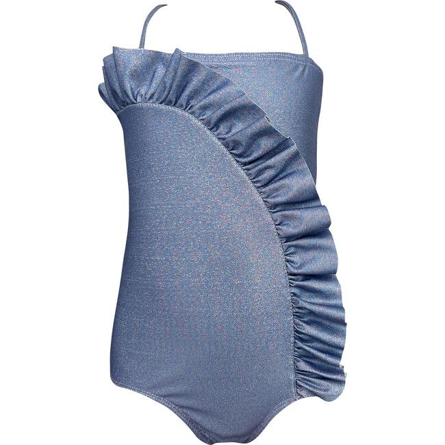 Multicolor Azul Waves One-Piece Swimsuit, Blue | Maisonette