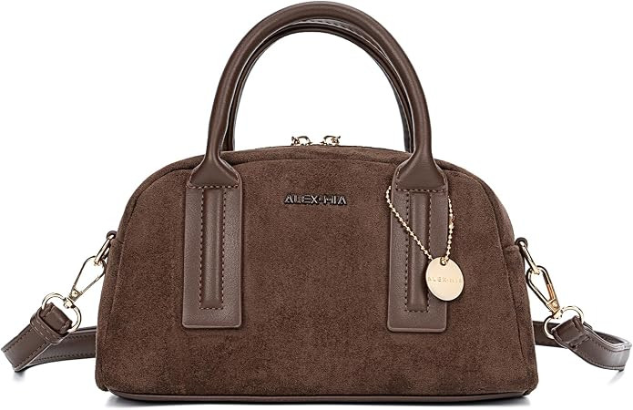 ALEX&MIA Women's Small Suede Crossbody Bags – Vintage Top Handle Handbags with Adjustable Strap... | Amazon (US)