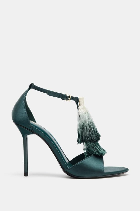 TASSEL HEELED SANDALS | Zara US
