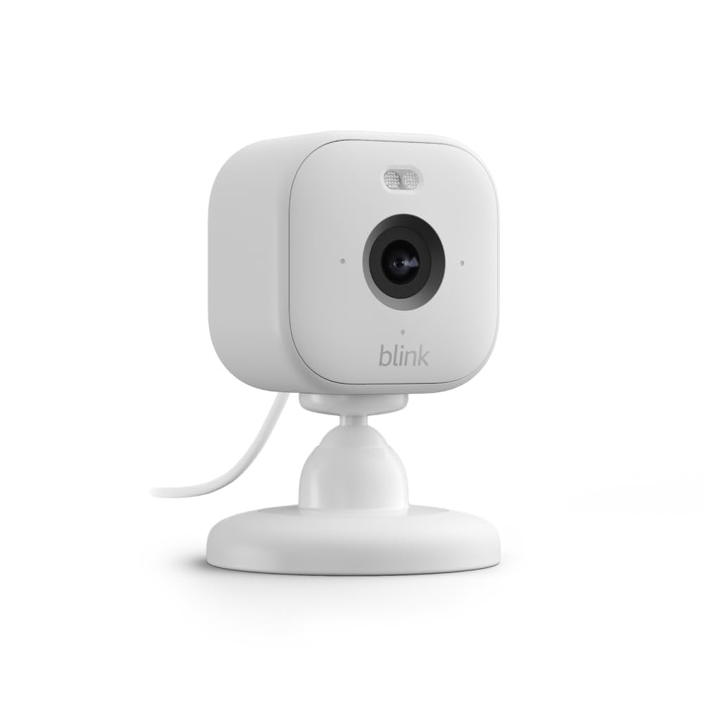 Blink Mini 2 — Home Security & Pet Camera with HD video, color night view, motion detection, two-way audio, and built-in spotlight — 1 camera (White) | Amazon (US)
