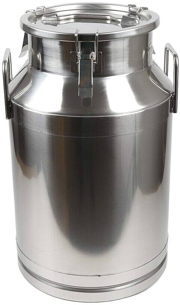 60L/15.8 Gallon Stainless Steel Milk Can - Heavy Duty Milk Jug Milk Bucket Wine Pail Bucket Bottl... | Amazon (US)