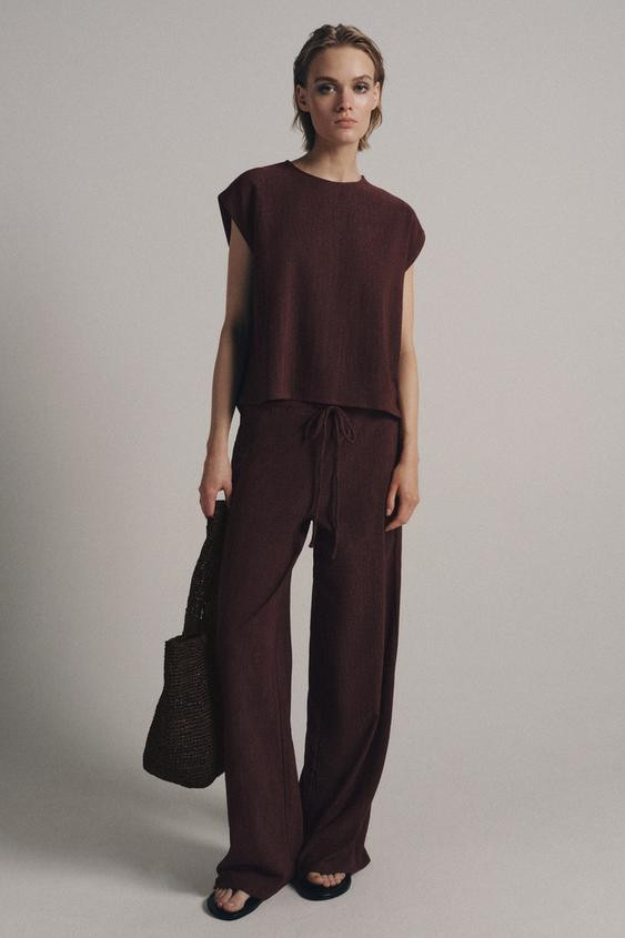 RUSTIC SLEEVELESS TOP | Zara UK