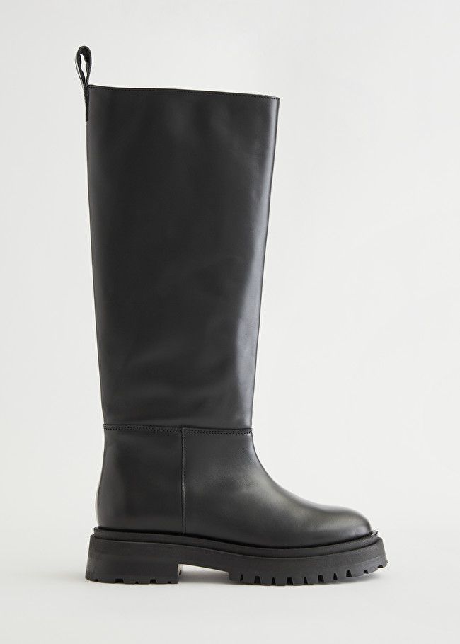 Chunky Sole Tall Leather Boots | & Other Stories (EU + UK)